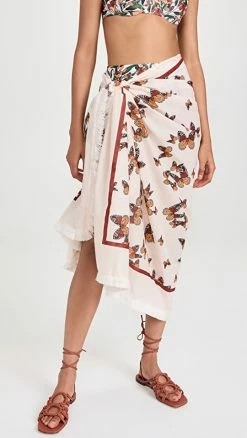 Discount ???? Agua By Agua Bendita Orquidea Monarca Crema Butterfly Pareo Neutral ????