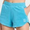 New ???? Alo Yoga Terry High Waist Beachside Shorts Blue Splash ????