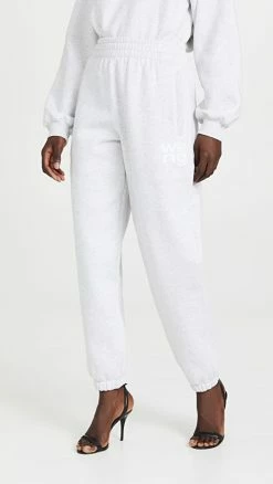 Best Sale ???? Alexander Wang Foundation Terry Slim Sweatpants Light Heather Grey ????