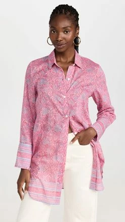 Budget ???? Bell Oversized ???? Shirt Pink Purple Floral ⭐