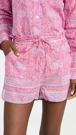 Wholesale ✨ Bell Piped Shorts Pink Purple Floral ????