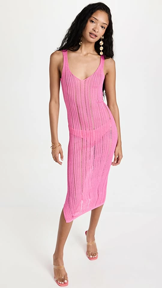 Cheap ✔️ Cult Gaia Elsha Knit Coverup ???? Dress Shell Pink ✔️ 1 Cheap ✔️ Cult Gaia Elsha Knit Coverup ???? Dress Shell Pink ✔️