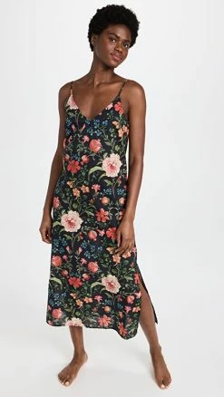 Best reviews of ???? Desmond & Dempsey Persephone Slip Nightie Black ????