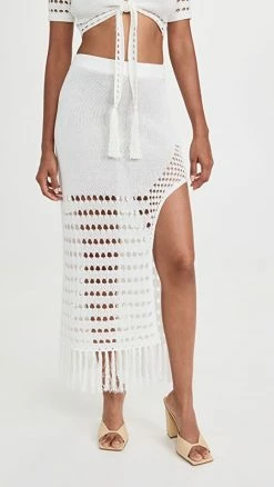 Best Sale ???? Devon Windsor Nikki ???? Skirt Off-White ⌛