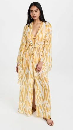 Discount ⌛ DIARRABLU Sirene Kimono Mustard ????