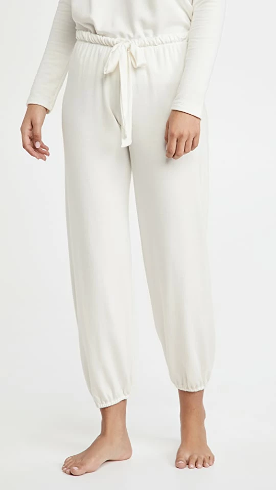 Outlet ???? Eberjey Softest Sweats Cropped Pants Winter White ???? 1 Outlet ???? Eberjey Softest Sweats Cropped Pants Winter White ????