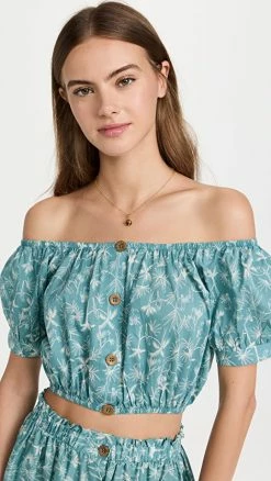 Best Sale ???? Eberjey Harper Top Ocean Bay/Sand ✔️