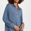 Best reviews of ???? Eberjey Gisele The Boyfriend Sleepshirt Coastal Blue/Ivory ⭐