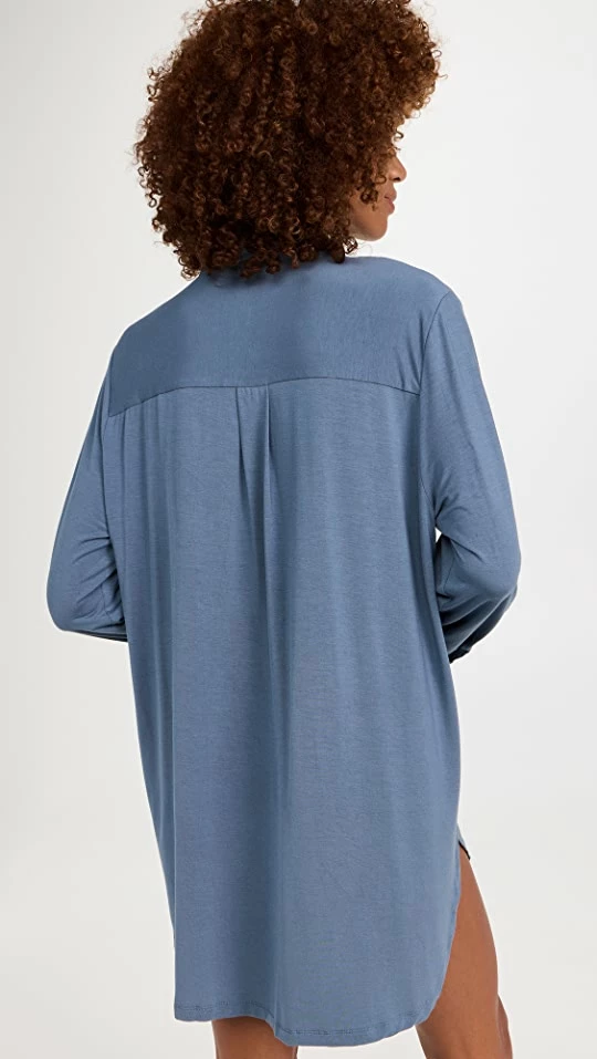 Best reviews of ???? Eberjey Gisele The Boyfriend Sleepshirt Coastal Blue/Ivory ⭐ 2 Best reviews of ???? Eberjey Gisele The Boyfriend Sleepshirt Coastal Blue/Ivory ⭐ - Image 2