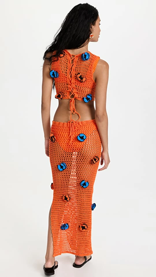 Top 10 ✔️ Elexiay Vanessa ???? Dress Orange & Blue ???? 2 Top 10 ✔️ Elexiay Vanessa ???? Dress Orange & Blue ???? - Image 2