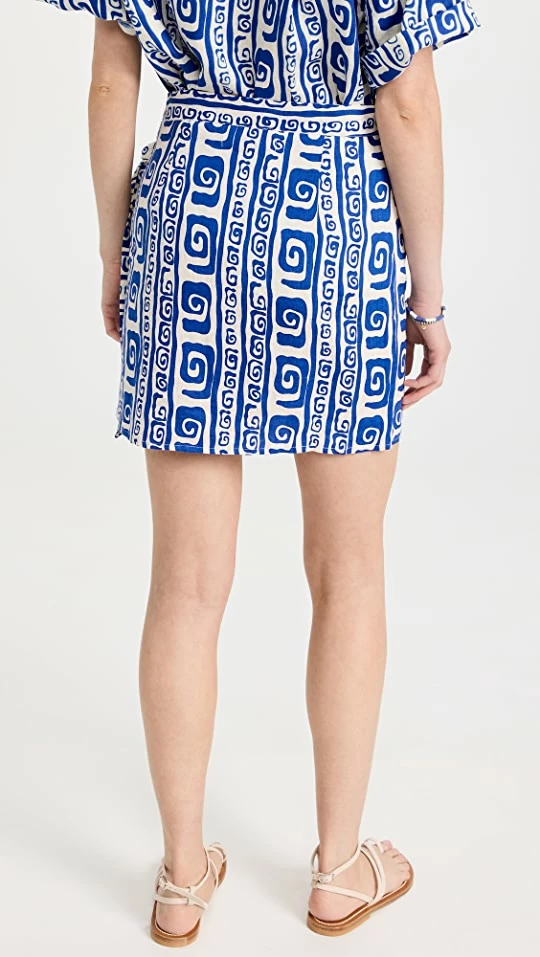Budget ???? FAITHFULL THE BRAND Costa Mesa ???? Skirt Island Print - Pacific Blue ???? 2 Budget ???? FAITHFULL THE BRAND Costa Mesa ???? Skirt Island Print - Pacific Blue ???? - Image 2