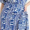 Budget ???? FAITHFULL THE BRAND Costa Mesa ???? Skirt Island Print - Pacific Blue ????