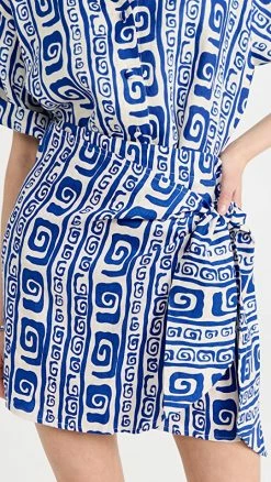 Budget ???? FAITHFULL THE BRAND Costa Mesa ???? Skirt Island Print - Pacific Blue ????