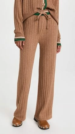 Buy ???? MONROW Sweater Rib Lounge Sweatpants Camel ????