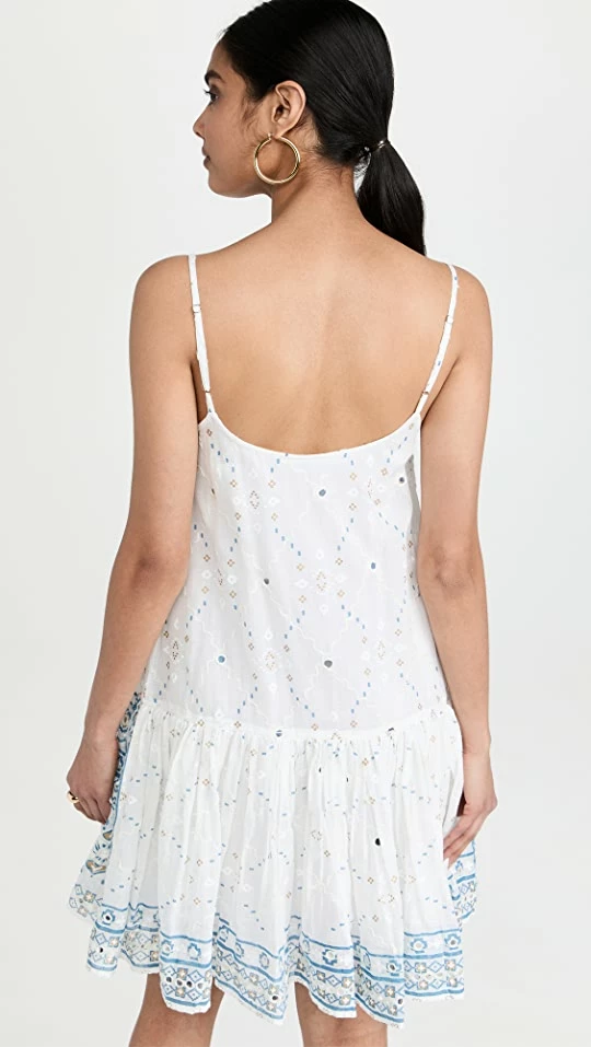 Wholesale ???? Juliet Dunn Strappy ???? Dress White/Denim Blue/Gold ???? 2 Wholesale ???? Juliet Dunn Strappy ???? Dress White/Denim Blue/Gold ???? - Image 2