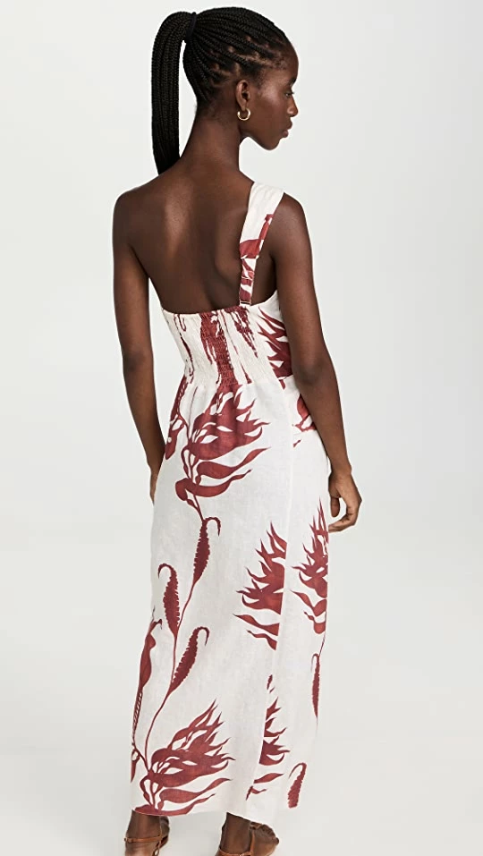 Outlet ???? Johanna Ortiz Southern Pacific Midi ???? Dress Algues Ecru/Tabasco ???? 2 Outlet ???? Johanna Ortiz Southern Pacific Midi ???? Dress Algues Ecru/Tabasco ???? - Image 2