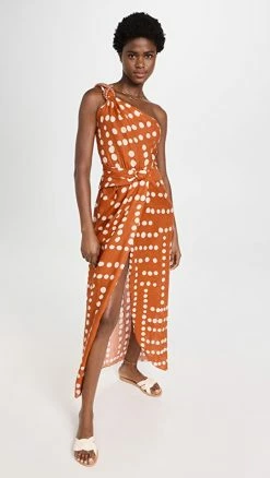 Best reviews of ???? Johanna Ortiz Veraniego Maxi ???? Dress Kuba Ankara Red/Ecru ????