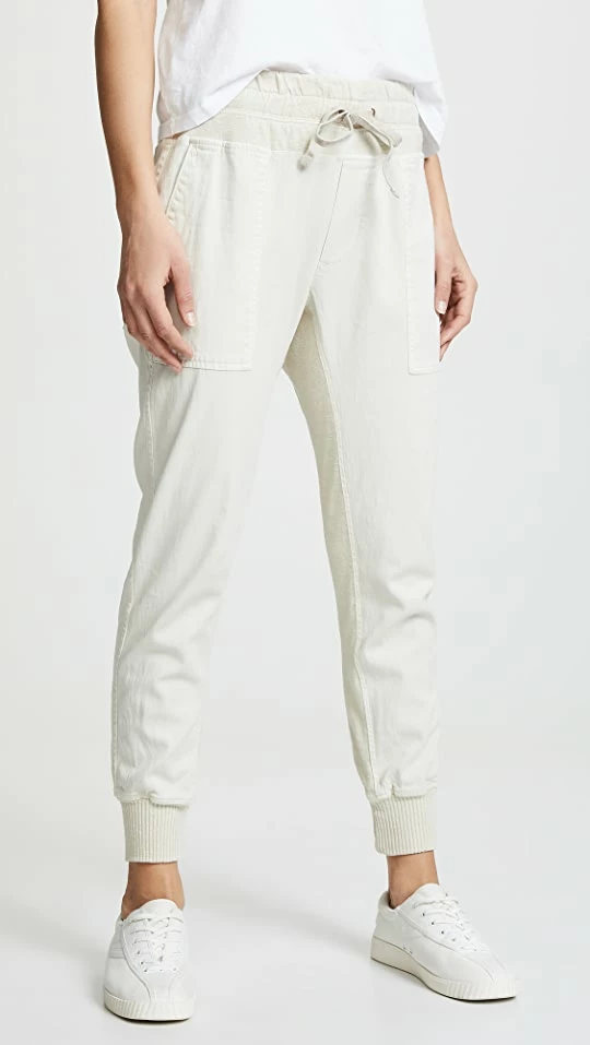 Outlet ???? James Perse Contrast Sweatpants Talc ???? 1 Outlet ???? James Perse Contrast Sweatpants Talc ????