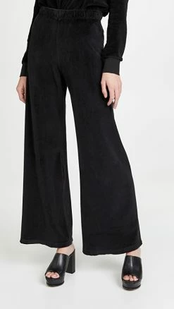 Coupon ???? Suzie Kondi Velour Flare Pants Black ????