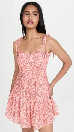 Best Sale ???? Lemlem Halima Mini Smock ???? Dress Coral ????