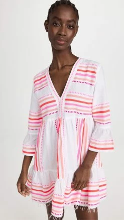 Outlet ⌛ Lemlem Eshe Flutter ???? Dress Pink ????