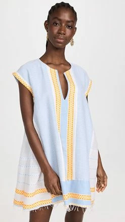 Hot Sale ???? Lemlem Jemari Caftan ???? Dress Sky ⭐