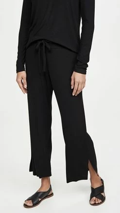 Hot Sale ✔️ LNA Kismet Ribbed Knit Pants Black ????