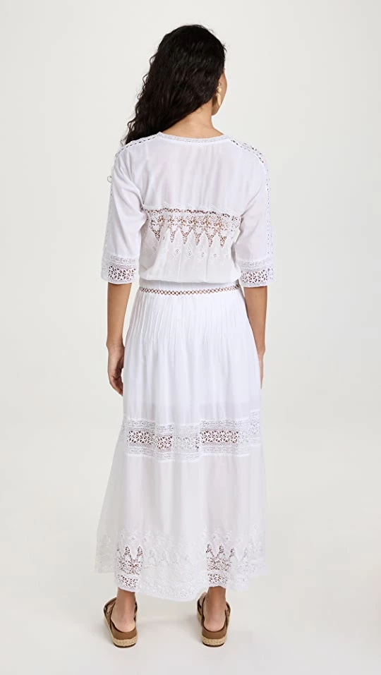 Flash Sale ???? LoveShackFancy Beth ???? Dress White ???? 2 Flash Sale ???? LoveShackFancy Beth ???? Dress White ???? - Image 2