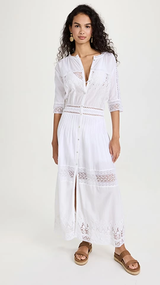 Flash Sale ???? LoveShackFancy Beth ???? Dress White ???? 1 Flash Sale ???? LoveShackFancy Beth ???? Dress White ????