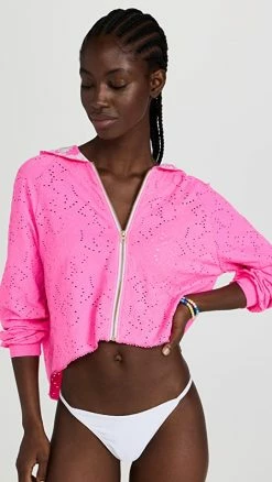 Brand new ???? LoveShackFancy X Hurley Zip Hoodie Cotton ???? Candy ????