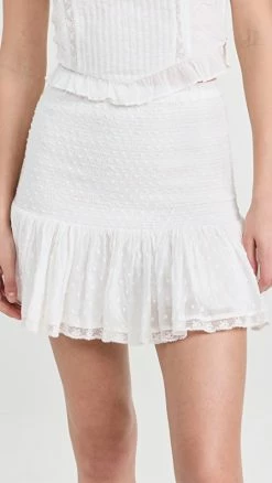 Best deal ???? LoveShackFancy Milla ???? Skirt True White ????