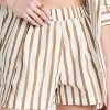 Coupon ⌛ MIKOH Willa High Waisted Elastic Shorts Horizon Stripe ????