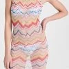 Best Pirce ???? Missoni Sleeveless Mini-Dress Cover-Up Chevron Multicolor ❤️