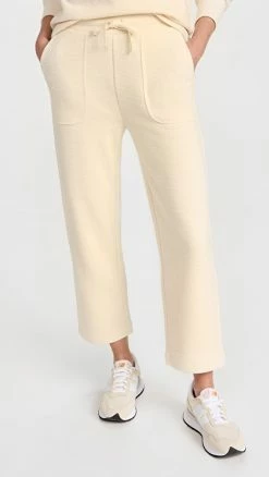 Brand new ???? MWL By Madewell CHUNKY WAFFLE STRAIGHT LEG SWEATPANT Antique Cream ✔️