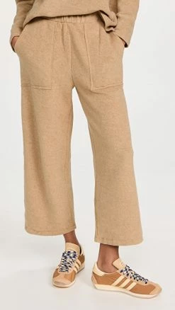 Outlet ???? MWL By Madewell VINCENT BRUSHED STRAIGHT LEG SWEATPANT Heather Camel ????