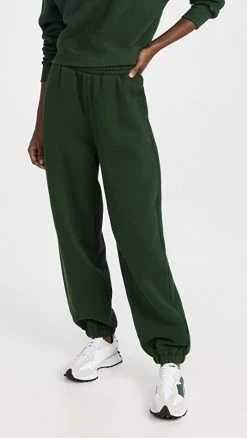 Promo ???? MWL By Madewell Oversized Boyfriend Sweatpants Deep Forest ????
