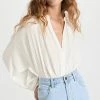 Deals ???? 9seed Poet's Beach Blouse White ????