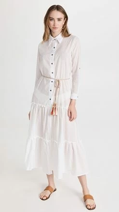 Buy ???? Palmacea Cotton Ruffled Long Camisole Ivory ????
