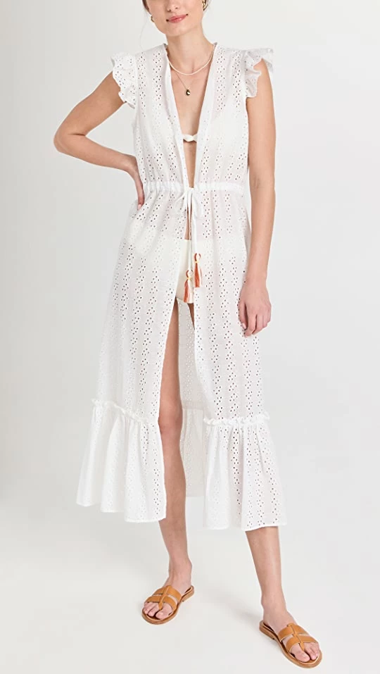 Best deal ???? Palmacea Eyelet Ruffled Sleeves Ivory ???? 1 Best deal ???? Palmacea Eyelet Ruffled Sleeves Ivory ????