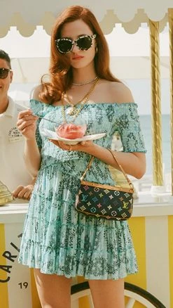 Coupon ???? Poupette St Barth Soledad Mini ???? Dress Aqua Sunflower ????