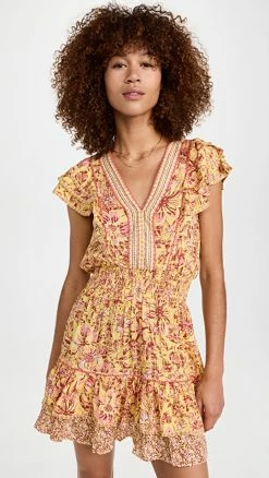 Best reviews of ???? Poupette St Barth Camila Mini ???? Dress Yellow Jardin D'ete ????