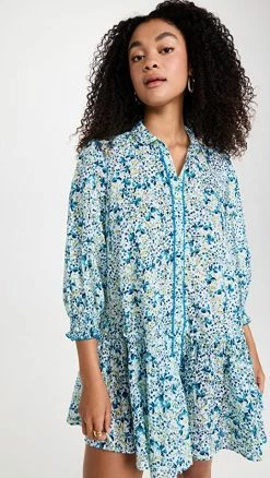 Cheap ✨ Poupette St Barth Mini ???? Dress Tesorino Blue Mini Jonquille ✔️