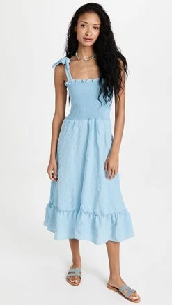 Best Sale ???? Peixoto Eddie ???? Dress Blue Cotton Skies ????