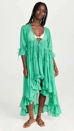 Promo ⭐ PQ Swim Kinsley Ruffle Tunic Emerald Bay ????