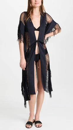 Budget ???? PQ Swim Monique Tie Kimono Midnight ????