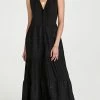 Cheapest ???? Playa Lucila Eyelet Maxi ???? Dress Black ????