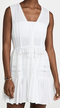 Wholesale ???? Playa Lucila Eyelet Mini ???? Dress White ????