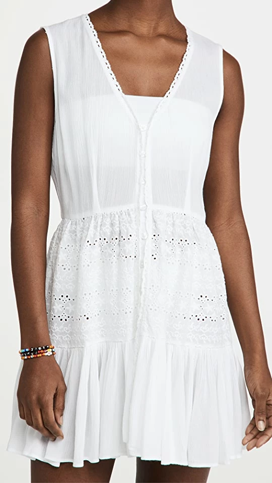 Wholesale ???? Playa Lucila Eyelet Mini ???? Dress White ???? 1 Wholesale ???? Playa Lucila Eyelet Mini ???? Dress White ????