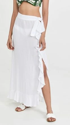 New ???? Playa Lucila Ruffle ???? Skirt White ????