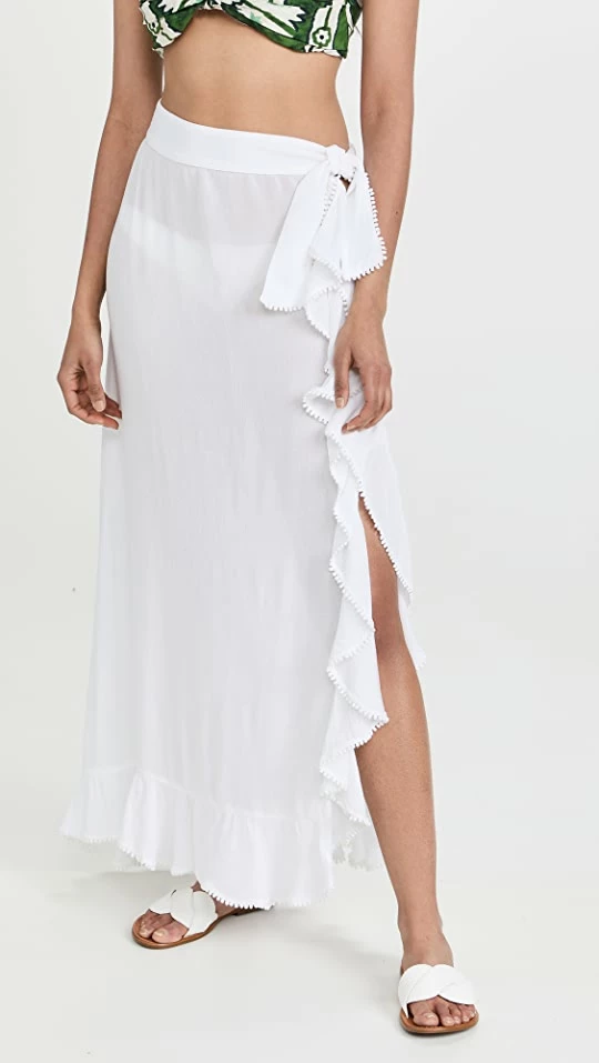 New ???? Playa Lucila Ruffle ???? Skirt White ???? 1 New ???? Playa Lucila Ruffle ???? Skirt White ????